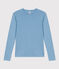Women's Iconic Cotton Round Neck T-Shirt AZUL blue