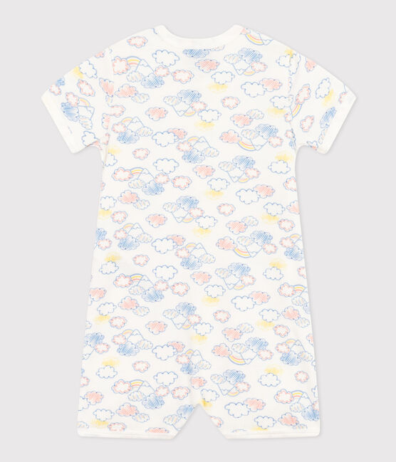 Babies' Cotton Rainbow Print Playsuit MARSHMALLOW white/MULTICO white