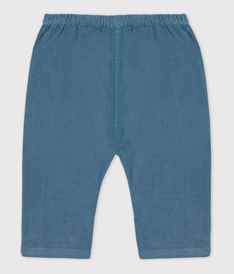 Babies' Fine Velour Trousers blue