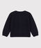 Babies' Wool Knit Cardigan SMOKING blue