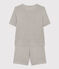 Women's Cotton Short Pyjamas CHATON CHINE grey