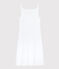 Women's Iconic Strappy Cotton Dress ECUME white