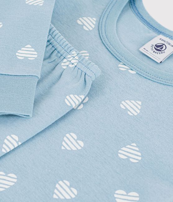 Children's heart print cotton pyjamas MIMI /ECUME