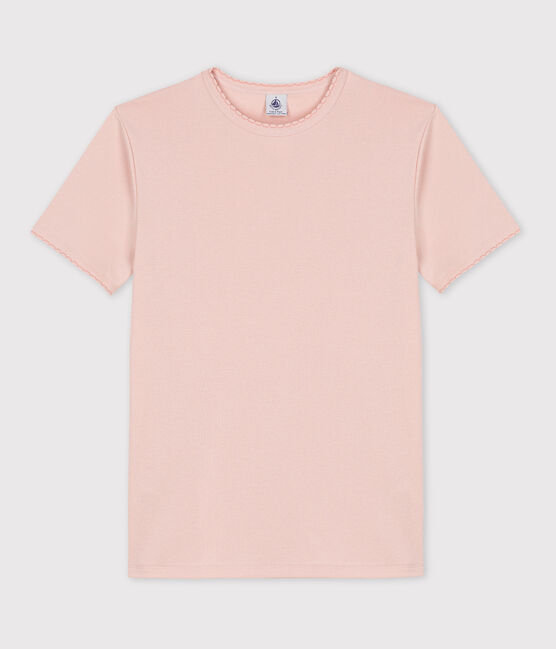 Women's Iconic Cocotte Stitch Cotton T-Shirt SALINE pink