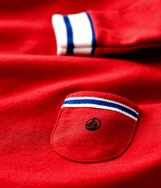 Baby Girls' Long-Sleeved Fleece Dress red