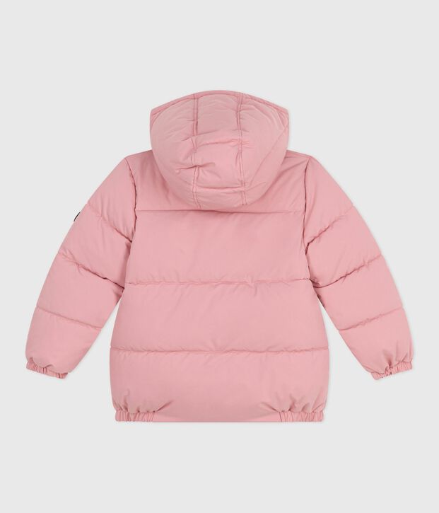 Children's plain puffer jacket pink