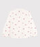 Children's long-sleeved heart-pattern cotton blouse AVALANCHE white/MULTICO