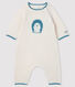 Babies' Patterned Weave Knit Jumpsuit