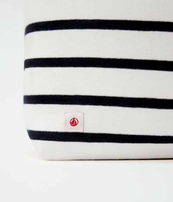 Breton pouch MARSHMALLOW white/SMOKING blue