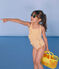 Girls' One-Piece Swimsuit BAMBOO yellow/MARSHMALLOW white