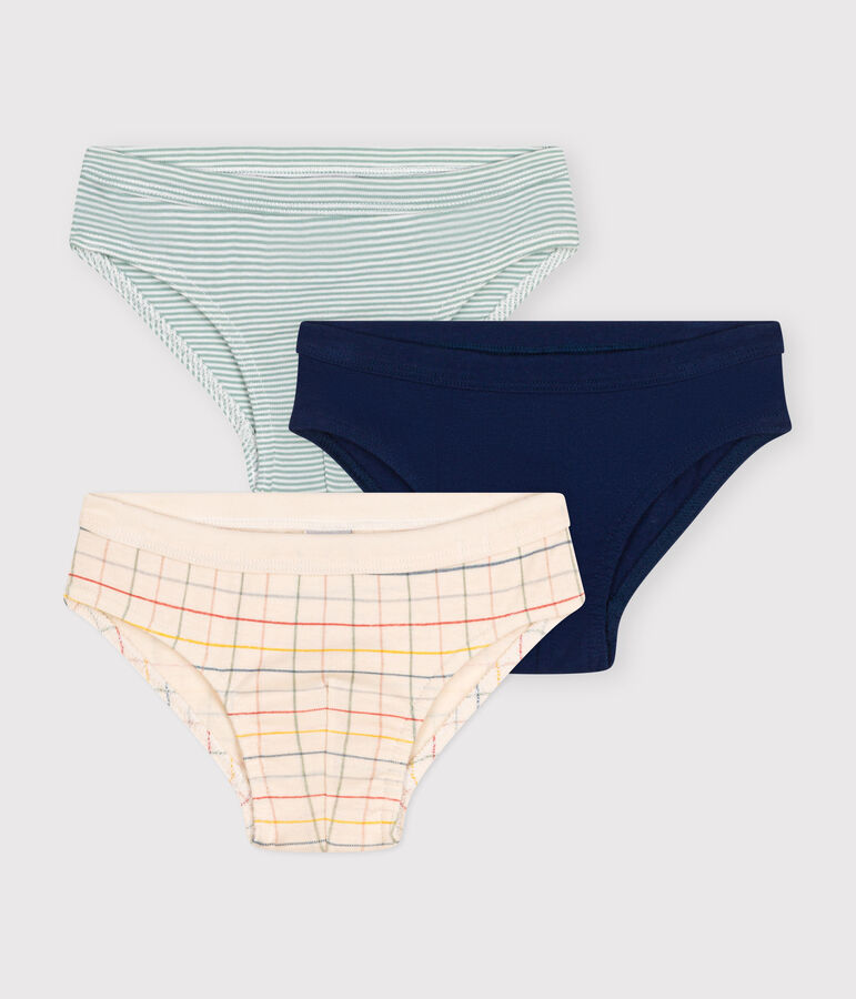Children's cotton briefs - 3-pack multicolor