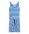 Women's dress PERSE blue/MARSHMALLOW white