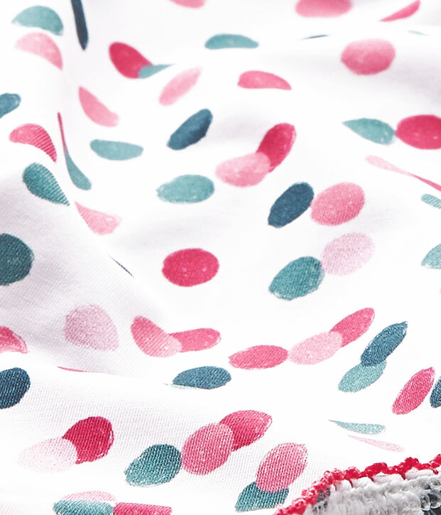 Baby girl's print swimsuit white/multicolor