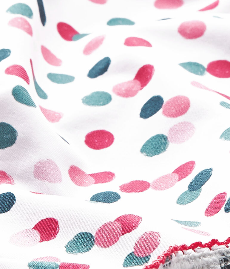 Baby girl's print swimsuit white/multicolor