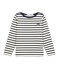 Boys' breton Top COQUILLE beige/SMOKING blue