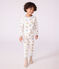 Children's breakfast-print tube knit pyjamas MARSHMALLOW white/MULTICO white