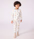 Children's breakfast-print tube knit pyjamas