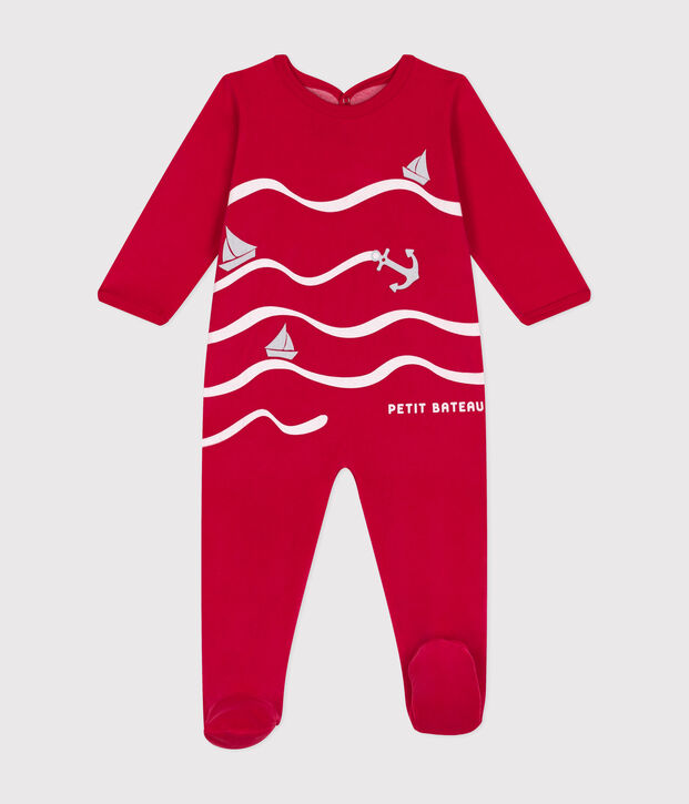 Dors bien en velours b&eacute;b&eacute; red