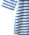 Women's nautical striped dress MARSHMALLOW white/PERSE blue