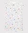 Babies' Colourful Puppies Organic Cotton Easy-Care Playsuit MARSHMALLOW white/MULTICO white