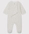 Babies' Bunny Tube Knit Sleepsuit MARSHMALLOW white/MULTICO white