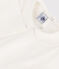 Babies' Long-Sleeved Cotton Blouse MARSHMALLOW white