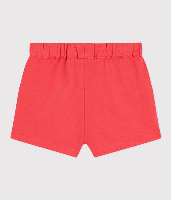 Babies' Linen Shorts JUPITER orange
