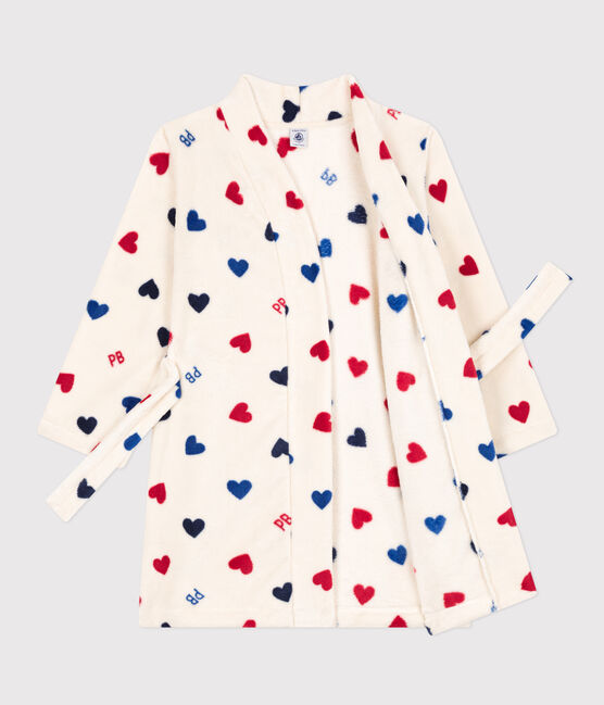 Children's Unisex Fleece Dressing Gown AVALANCHE white/MULTICO