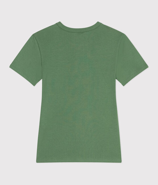 Women's Iconic plain cotton T-shirt PALMERAIE green