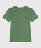 Women's Iconic plain cotton T-shirt PALMERAIE green