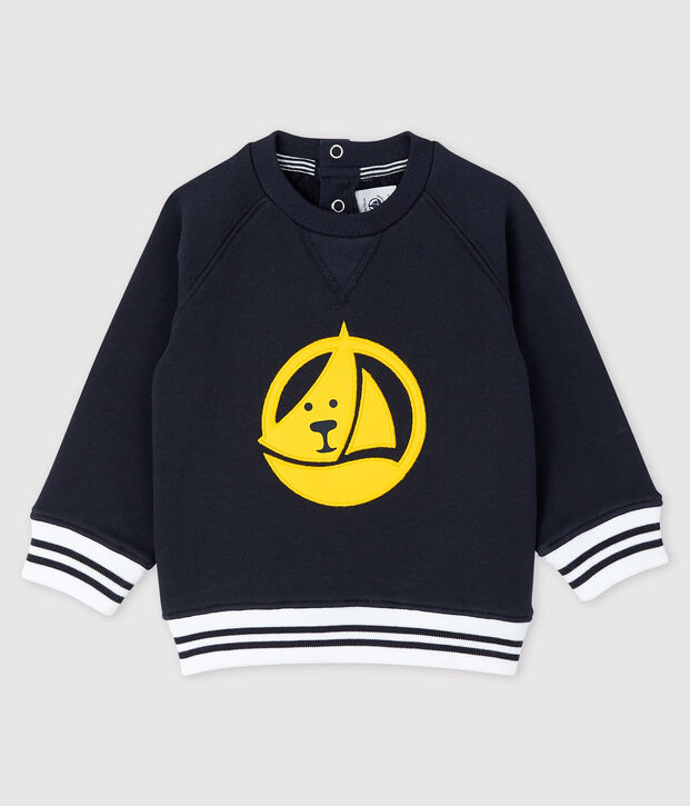 Baby boy's print sweatshirt blue