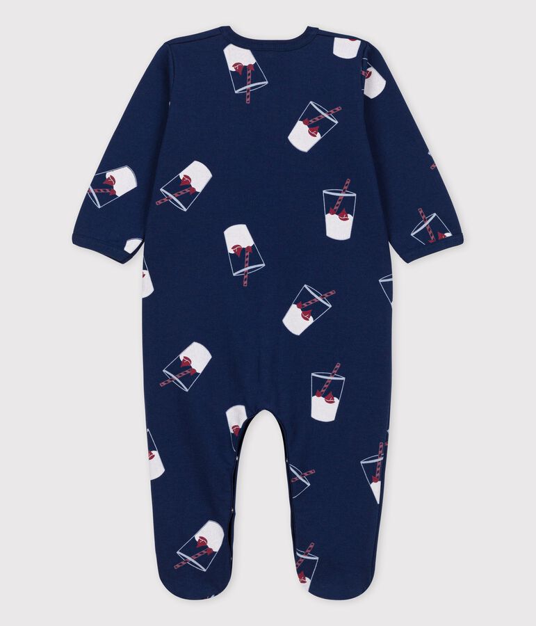 Babies' Organic Cotton Sleepsuit Tajinebanane x Petit Bateau blue/multicolor