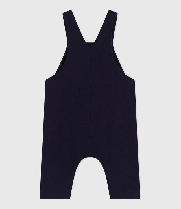 Babies' long-leg plain cotton dungarees SOIR