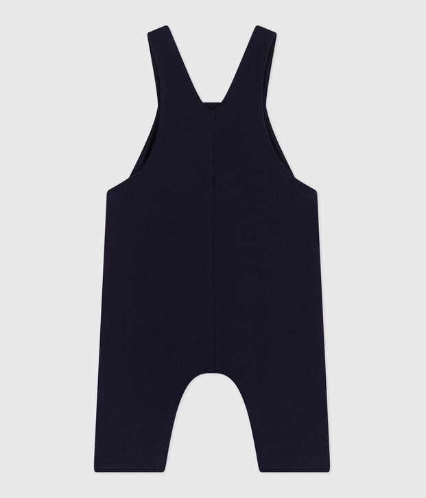 Babies' long-leg plain cotton dungarees SOIR