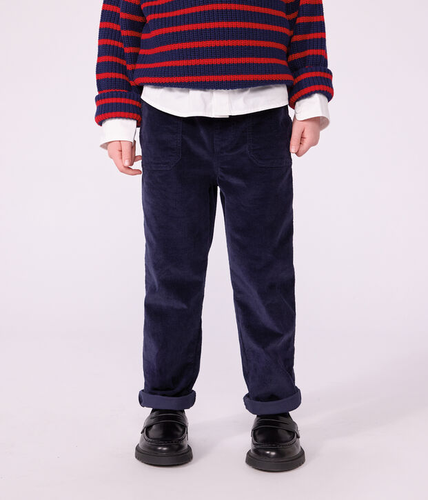 Children's straight corduroy trousers SMOKING