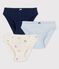 Girls' Organic Cotton Floral Briefs - 3-Pack variante 1