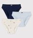 Girls' Organic Cotton Floral Briefs - 3-Pack