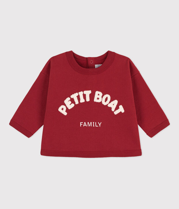 Babies' Cotton Sweatshirt red