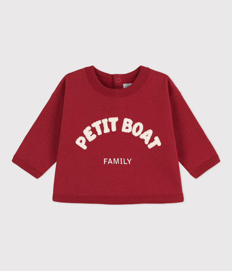 Babies' Cotton Sweatshirt red