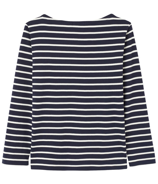 Striped mixed T-shirt blue/white