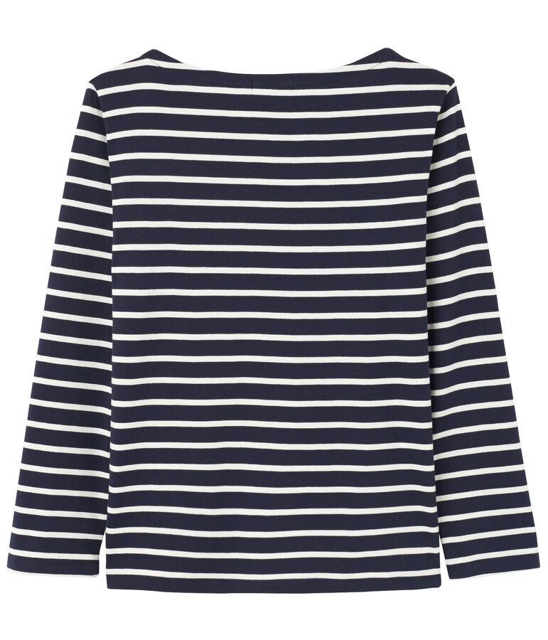 Striped mixed T-shirt blue/white