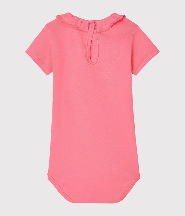Baby Girls' Dress with Ruff pink