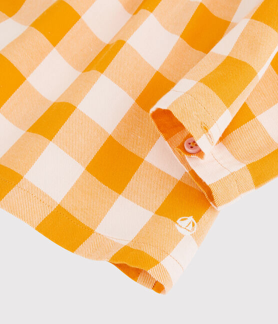 Babies' Flannel Blouse BOUDOR yellow/MINOIS