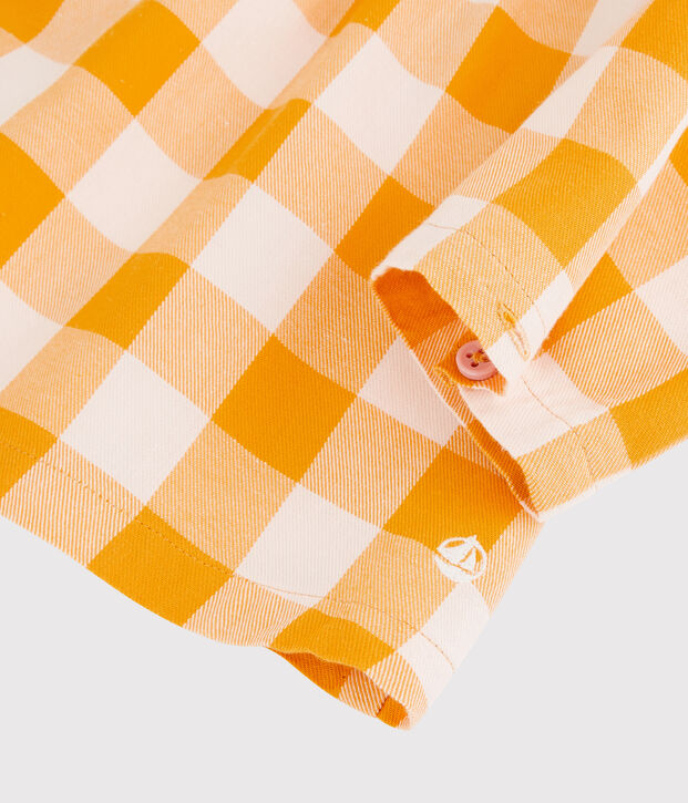Babies' Flannel Blouse yellow/pink