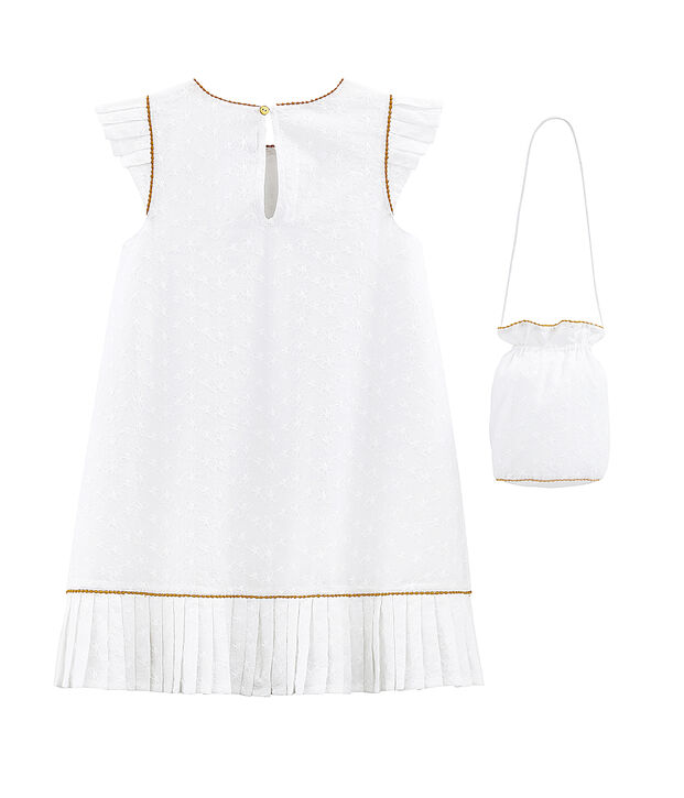 Baby Girls' Special Occasion Dress and Bag white