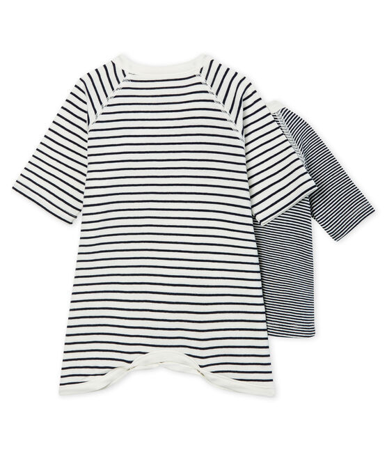 Baby Kimono Bodysuit and Undershirt Set in Rib Knit variante 1