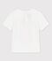 Babies' Short-Sleeved Cotton T-Shirt With Motif MARSHMALLOW white