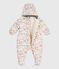 Babies' polyester snowsuit MILK /MULTICO