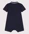 Babies' Cotton Short Playsuit SMOKING blue