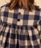 Girls' long-sleeved dress in checked cotton flannel INCOGNITO /AVALANCHE